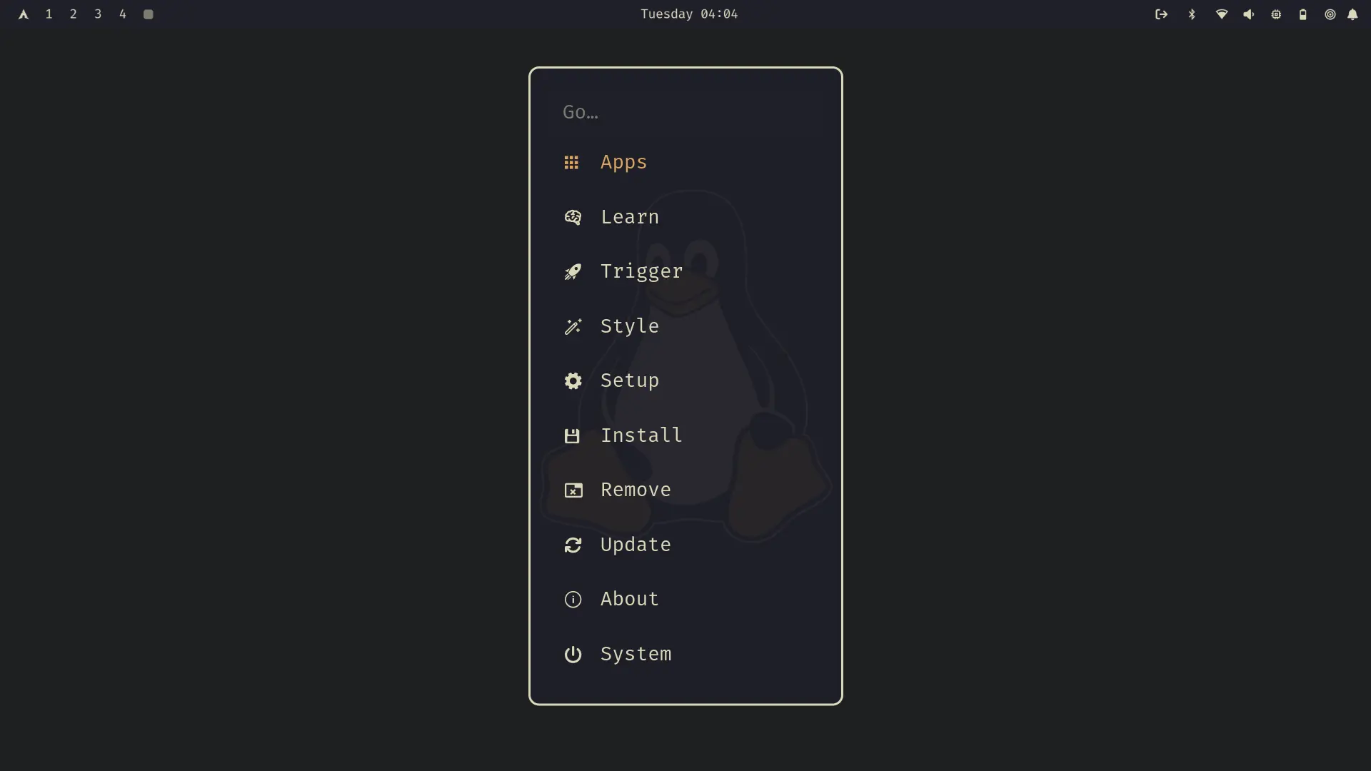 Desktop Omarchy configuración 3